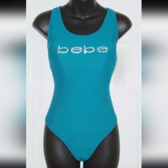 bebe Other - Bebe Blue One-Piece Swimsuit with Athletic Design Size XL